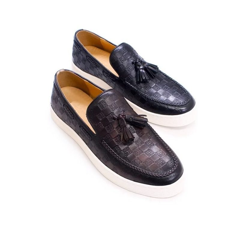 Loafers För Män Chic Slip-on Skor - Svart