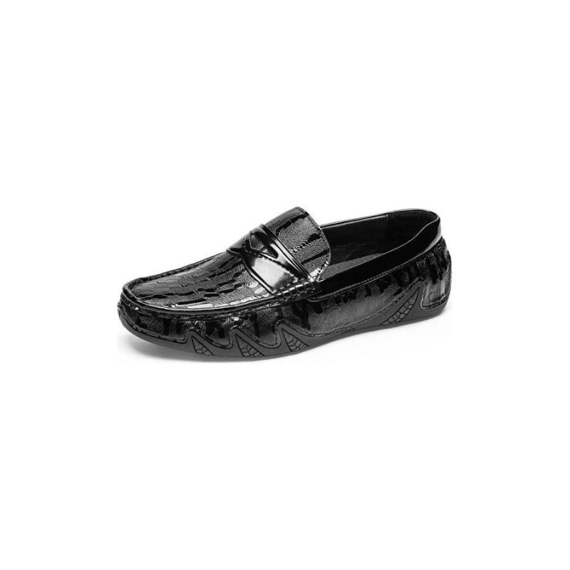 Loafers För Män Croc Mönster Elegant Slip On