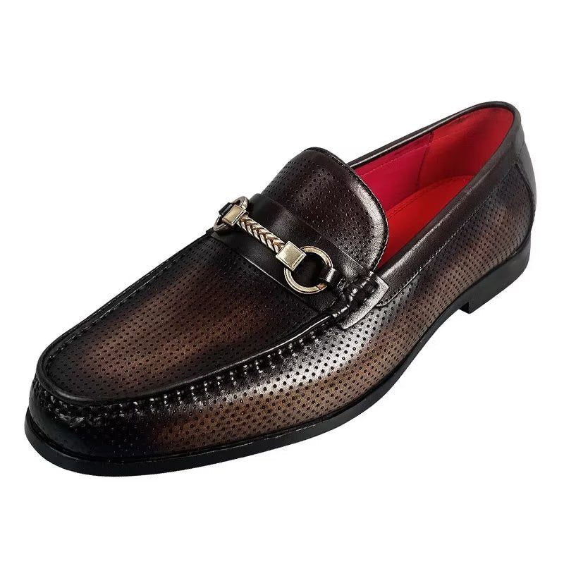 Loafers För Män Eleganta Slip On I Äkta Läder