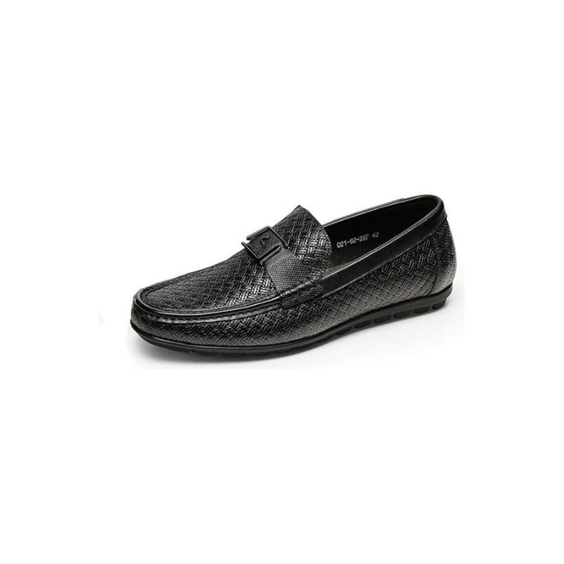 Loafers För Män Exotic Chic Crocflex Slip-on Loafer Skor - Svart