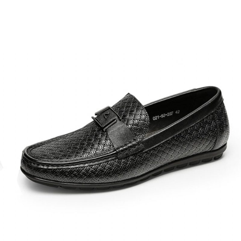 Loafers För Män Exotic Chic Crocflex Slip-on Loafer Skor - Svart