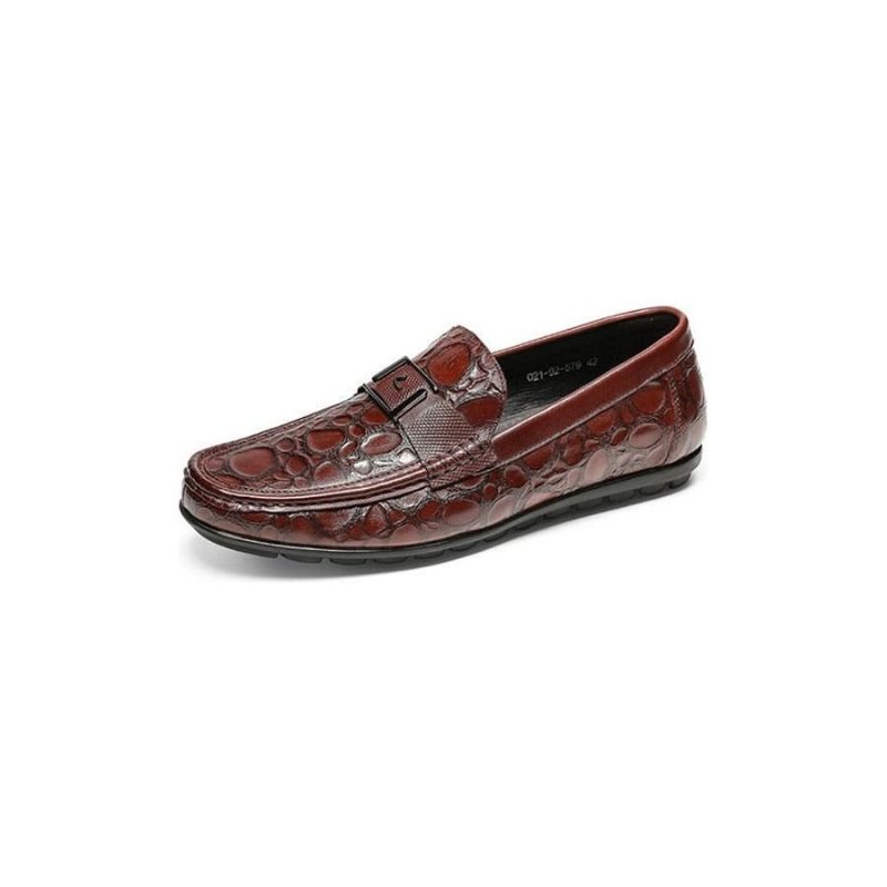 Loafers För Män Exotic Chic Crocflex Slip-on Loafer Skor - Rött