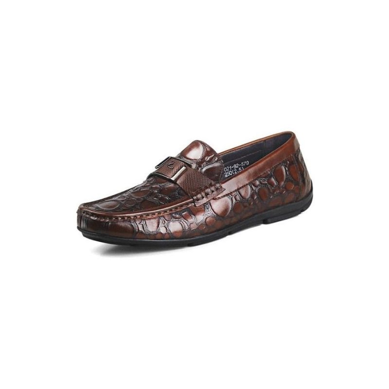 Loafers För Män Exotic Chic Crocflex Slip-on Loafer Skor - Rött