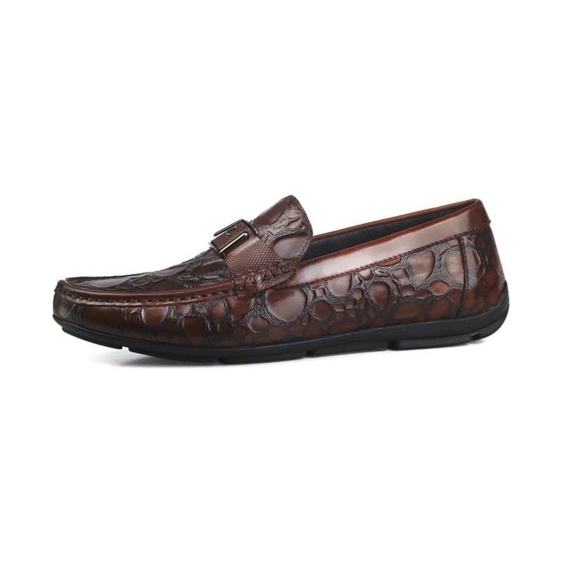 Loafers För Män Exotic Chic Crocflex Slip-on Loafer Skor - Rött 2