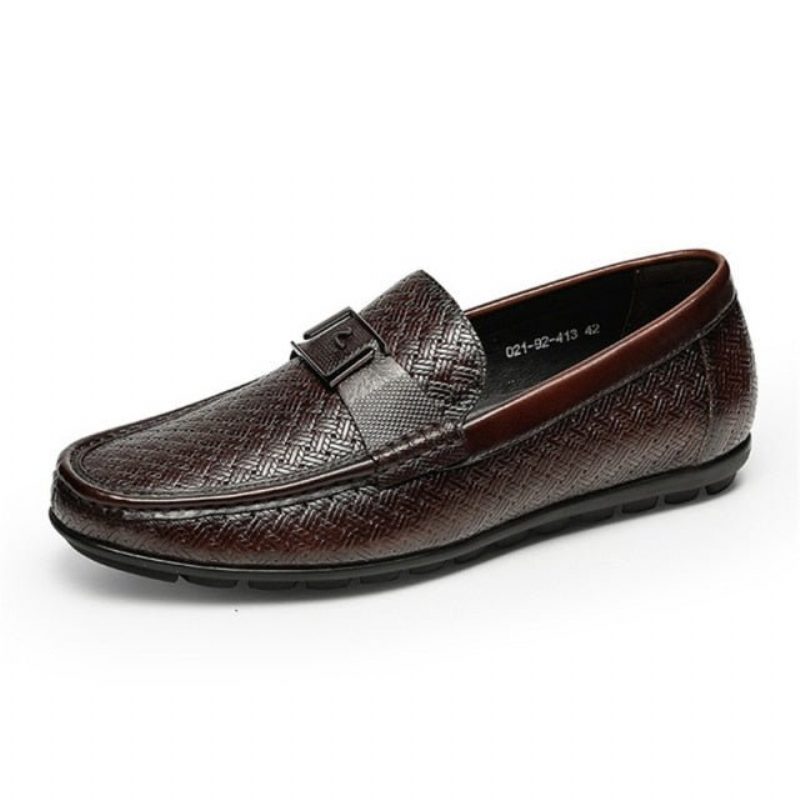 Loafers För Män Exotic Chic Crocflex Slip-on Loafer Skor - Kaffe