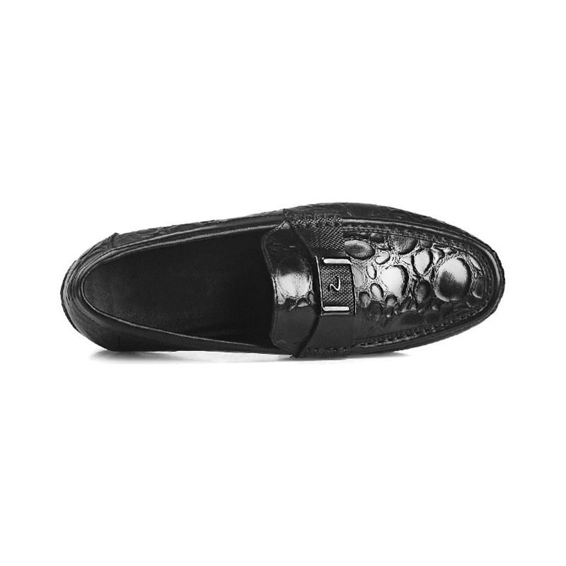 Loafers För Män Exotic Chic Crocflex Slip-on Loafer Skor - Svart 2