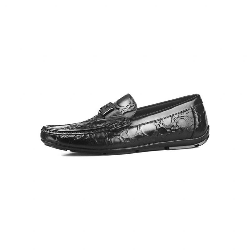 Loafers För Män Exotic Chic Crocflex Slip-on Loafer Skor - Svart 2