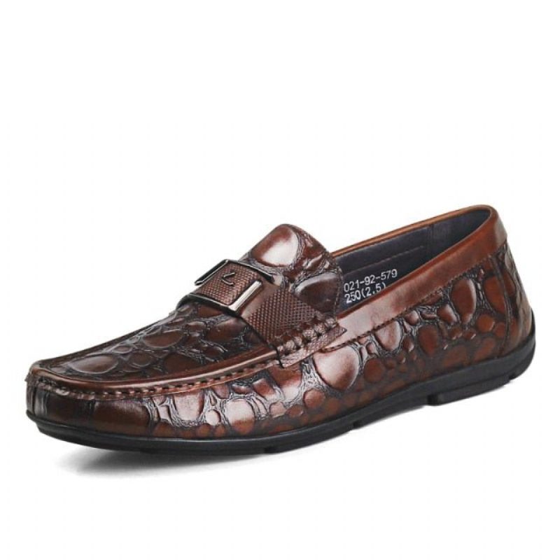 Loafers För Män Exotic Chic Crocflex Slip-on Loafer Skor - Rött 2