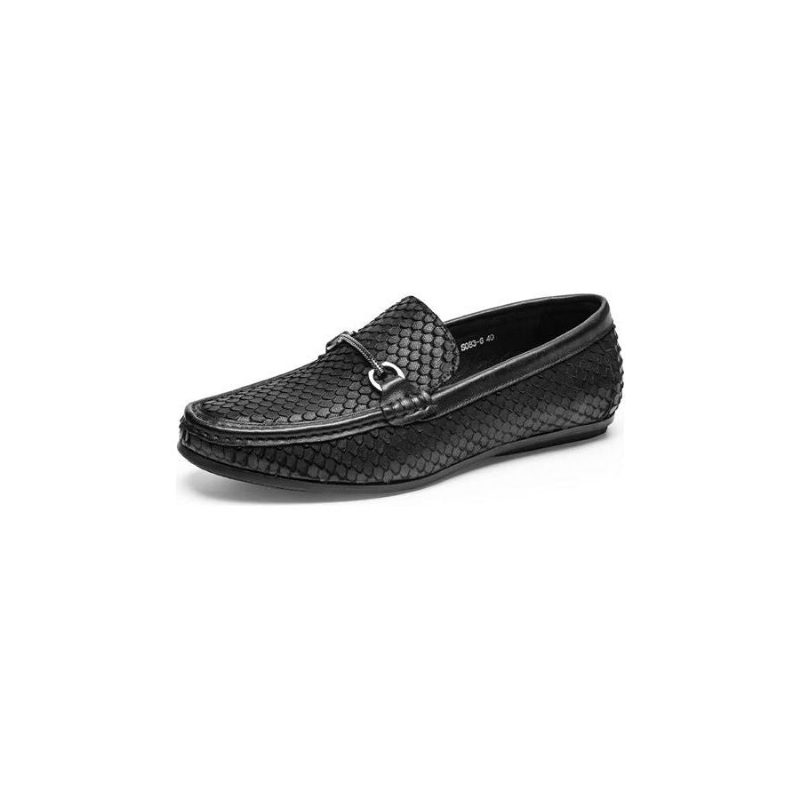 Loafers För Män Exotisk Metall Tå Slip On