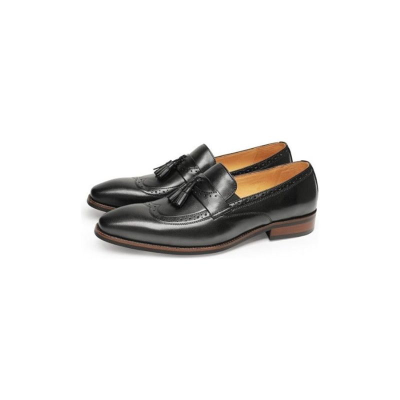 Loafers För Män Exotiska Slip On Brogue