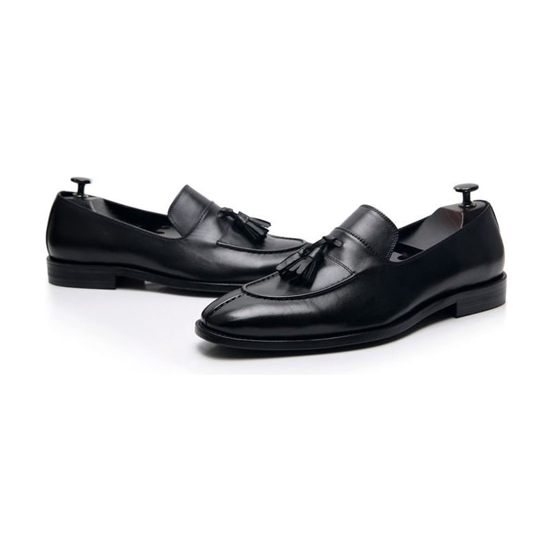 Loafers För Män Exotiskt Läder Oxford Dress - Svart