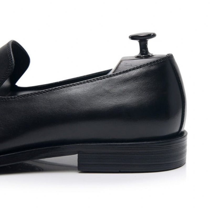 Loafers För Män Exotiskt Läder Oxford Dress - Svart