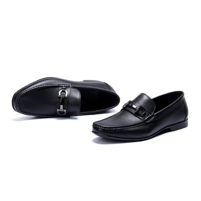 Loafers För Män Hazel Luxury Slip-on Leather - Svart