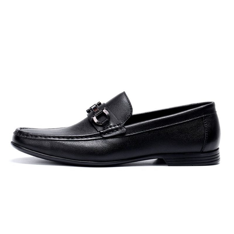 Loafers För Män Hazel Luxury Slip-on Leather - Svart