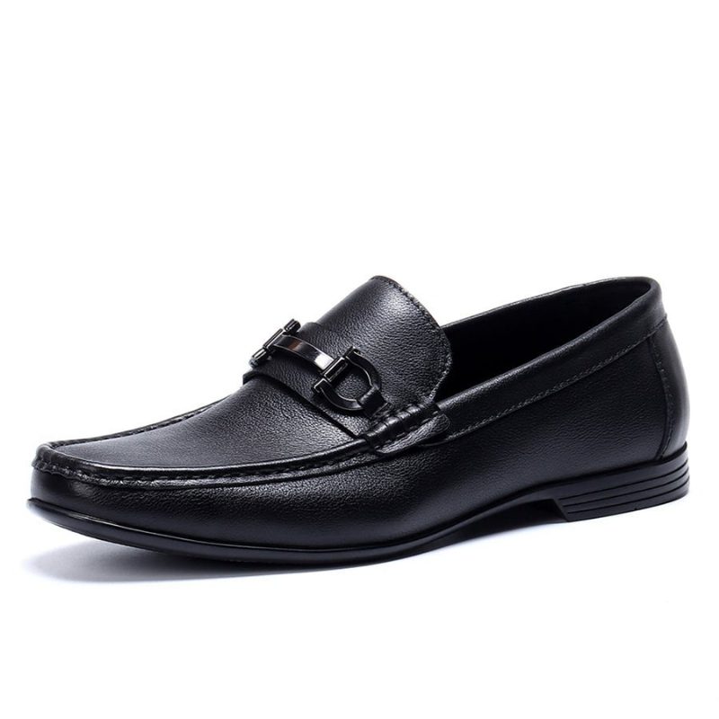 Loafers För Män Hazel Luxury Slip-on Leather - Svart