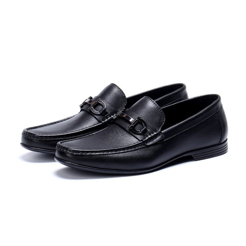 Loafers För Män Hazel Luxury Slip-on Leather - Svart