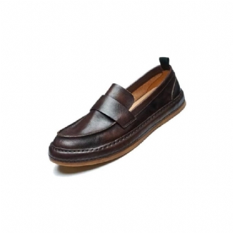 Loafers För Män Lux Cow Leather Slip-on