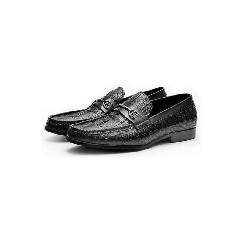 Loafers För Män Lyxiga Crocbreeze Läder Slip-on