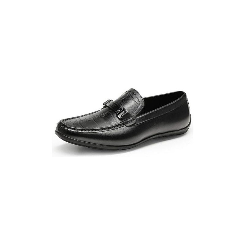 Loafers För Män Lyxiga Exotiska Vattentäta Slip-on - Svart