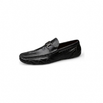 Loafers För Män Lyxiga Krokodilläder Slip-on Crocodile