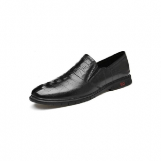 Loafers För Män Lyxiga Krokodilläder Slip-on Office