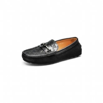 Loafers För Män Lyxiga Rom Läder Slip-on Bankett