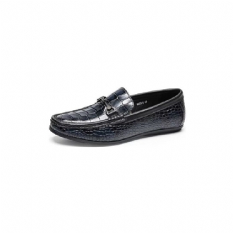 Loafers För Män Modish Metal Toe Slip On