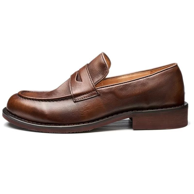 Loafers För Män Modish Slip On Penny - Kaffe