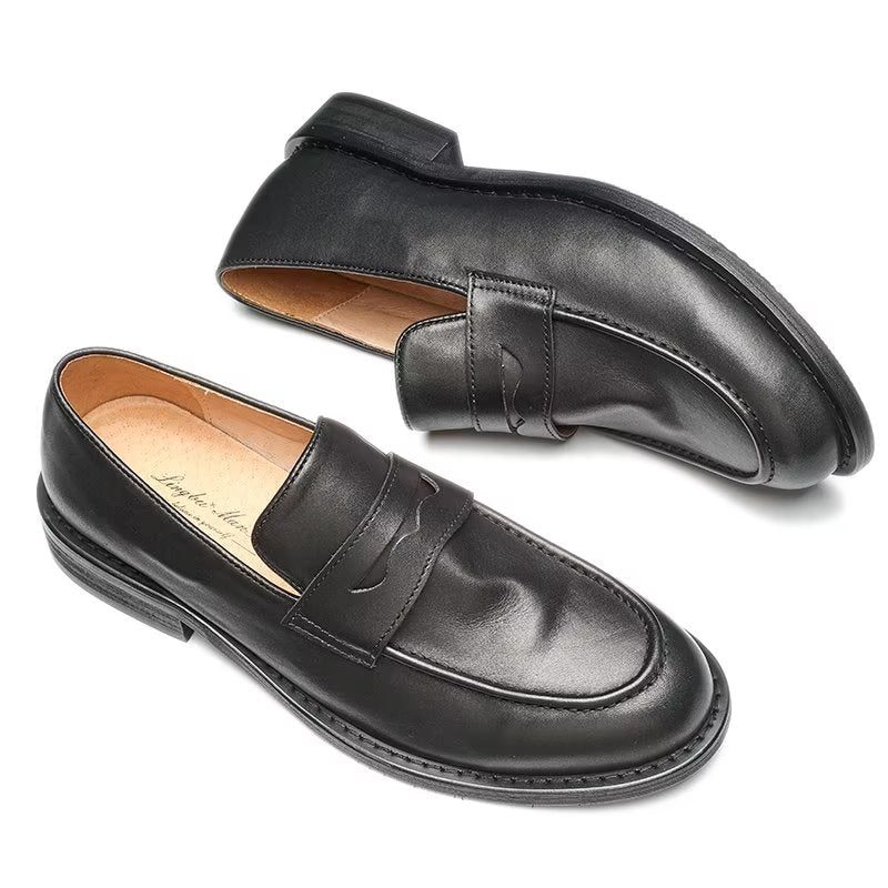 Loafers För Män Modish Slip On Penny - Svart