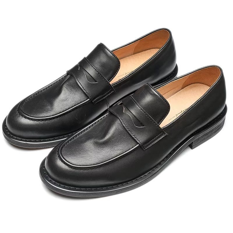 Loafers För Män Modish Slip On Penny - Svart