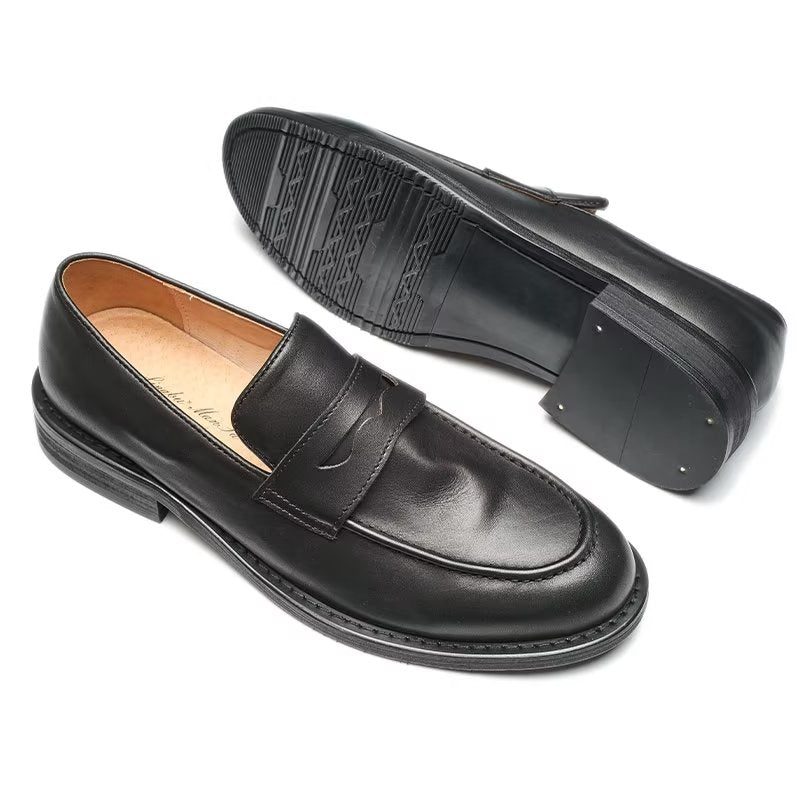 Loafers För Män Modish Slip On Penny - Svart