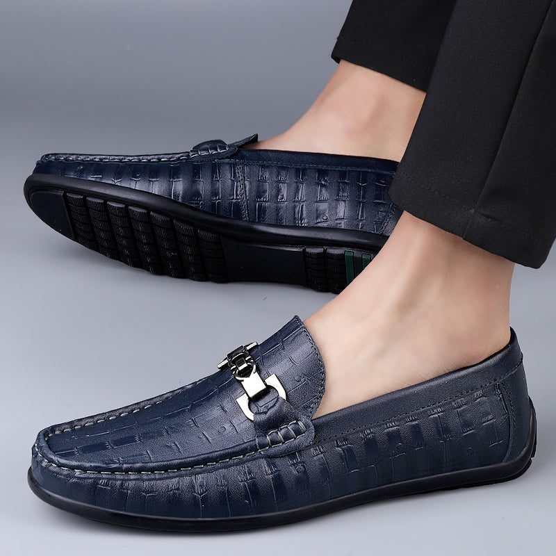 Loafers För Män Modiska Croctex Slip-on Driving - Blå