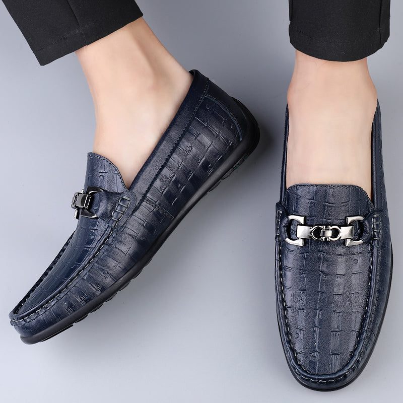 Loafers För Män Modiska Croctex Slip-on Driving - Blå