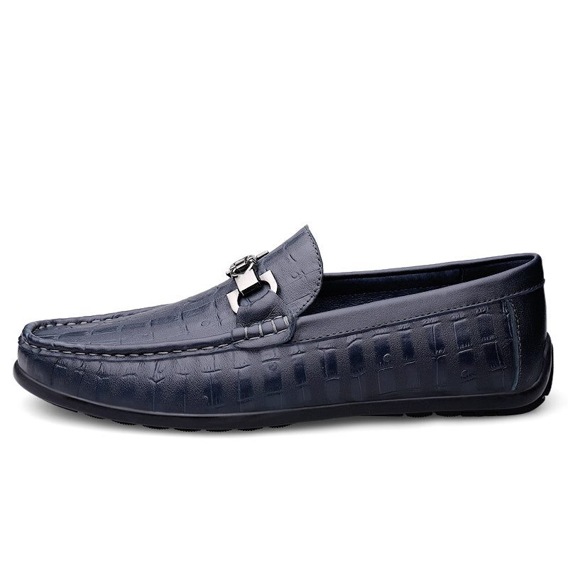 Loafers För Män Modiska Croctex Slip-on Driving - Blå