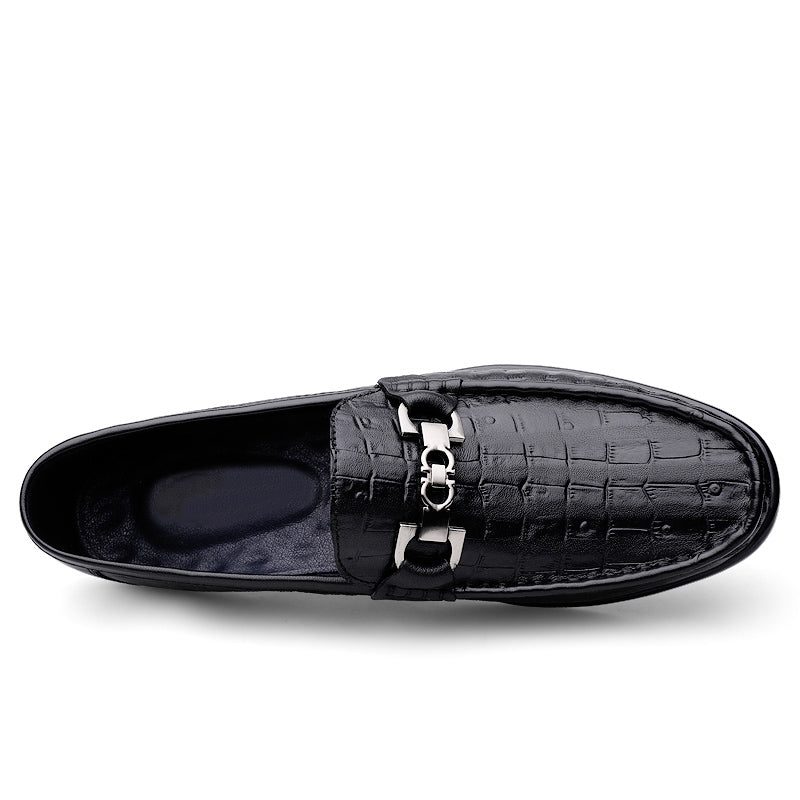 Loafers För Män Modiska Croctex Slip-on Driving - Svart