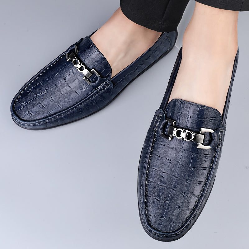 Loafers För Män Modiska Croctex Slip-on Driving - Blå