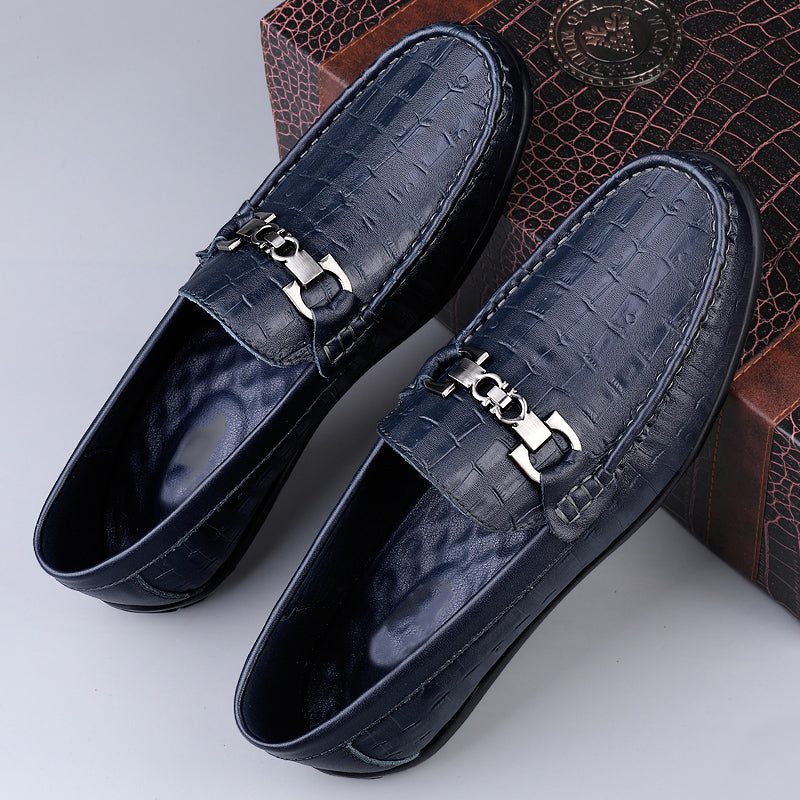 Loafers För Män Modiska Croctex Slip-on Driving - Blå