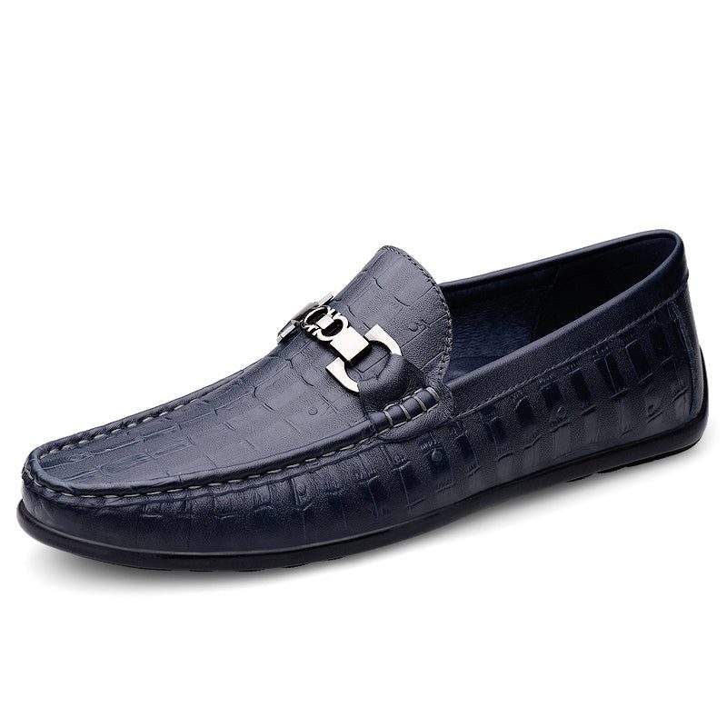 Loafers För Män Modiska Croctex Slip-on Driving - Blå