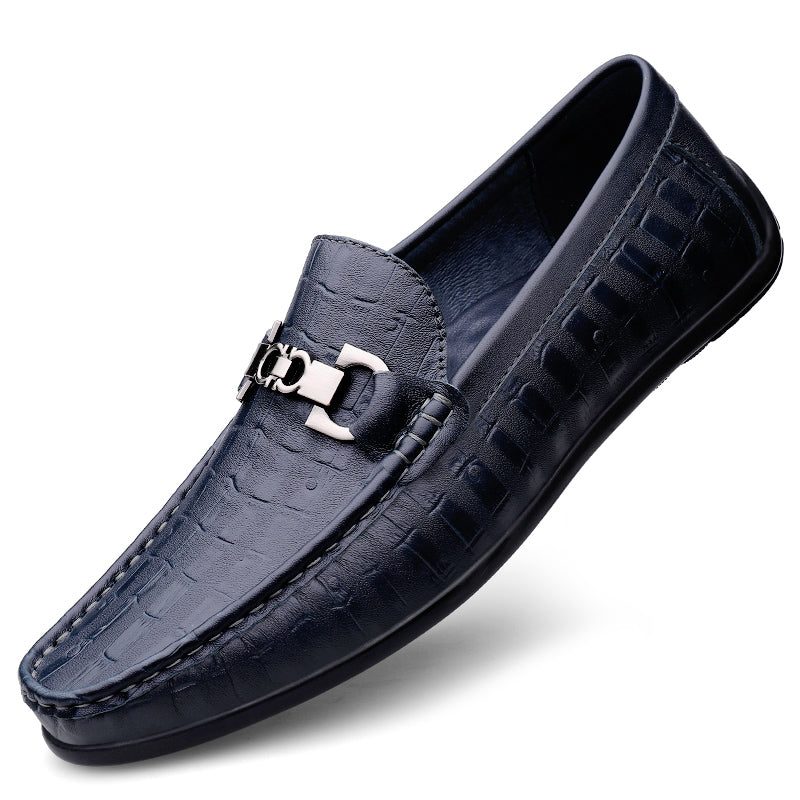 Loafers För Män Modiska Croctex Slip-on Driving - Blå