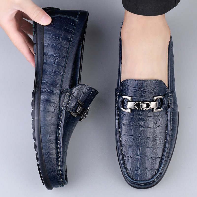 Loafers För Män Modiska Croctex Slip-on Driving - Blå