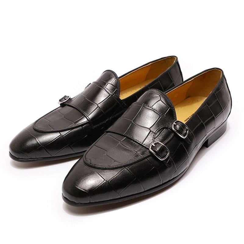 Loafers För Män Monk Strap Slip On