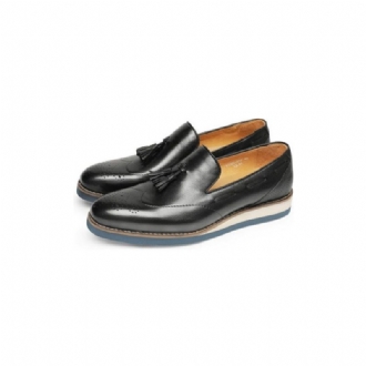 Loafers För Män Präglade Brogue Slip-on