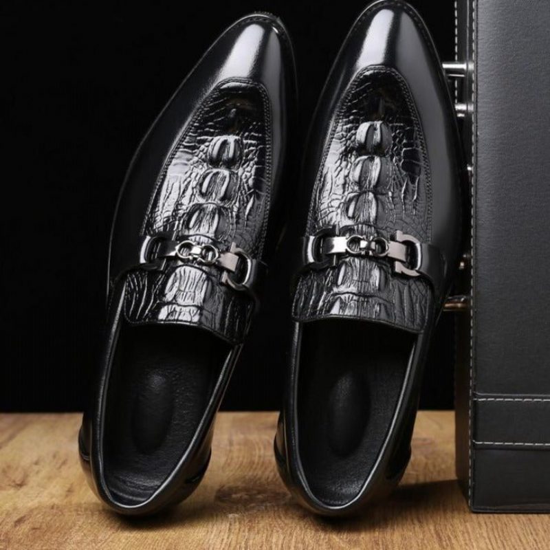 Loafers För Män Slip-on - Svart