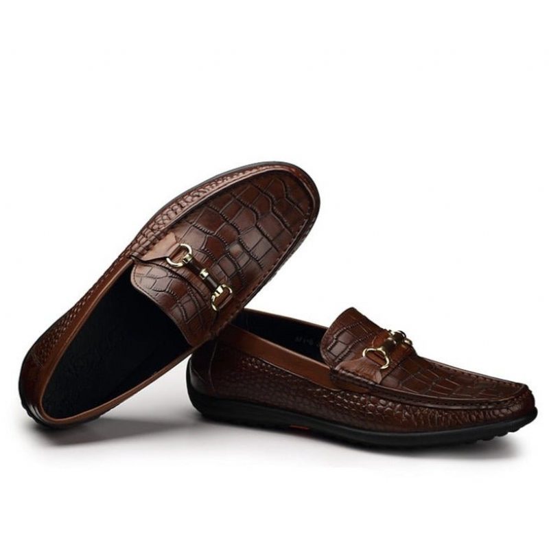 Loafers För Män Slip-on Andningsbara Casual - Kaffe