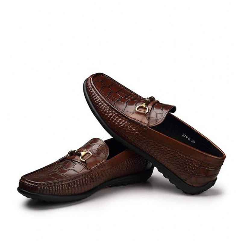 Loafers För Män Slip-on Andningsbara Casual - Kaffe