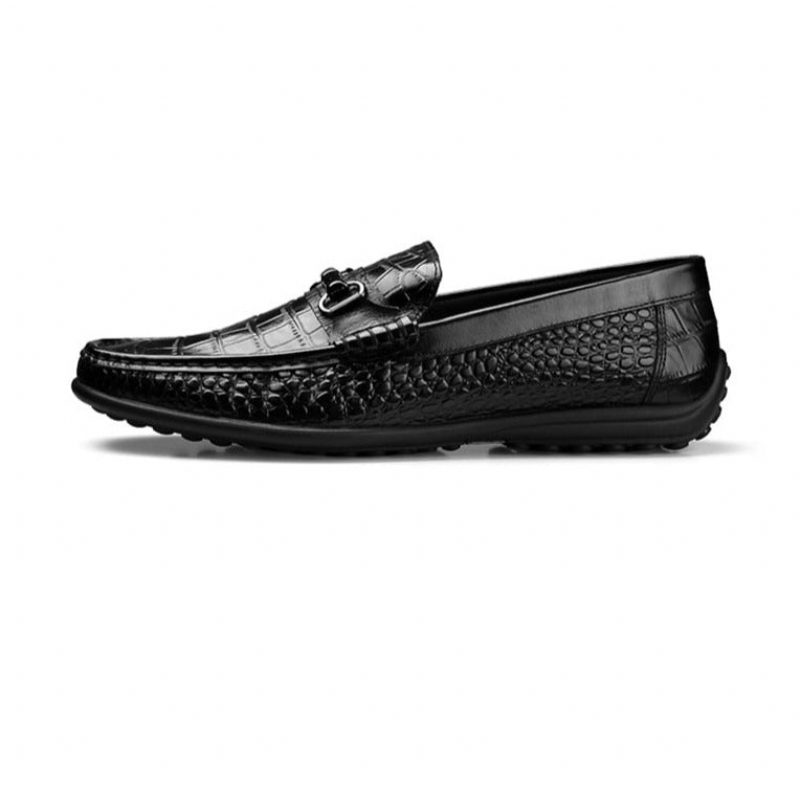 Loafers För Män Slip-on Andningsbara Casual - Svart