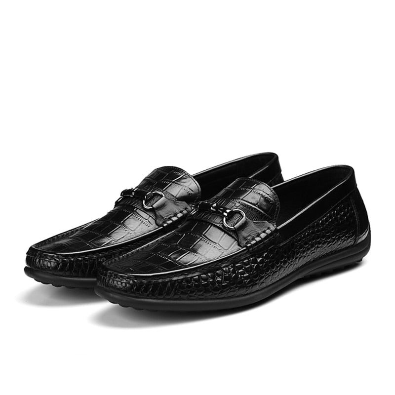 Loafers För Män Slip-on Andningsbara Casual - Svart