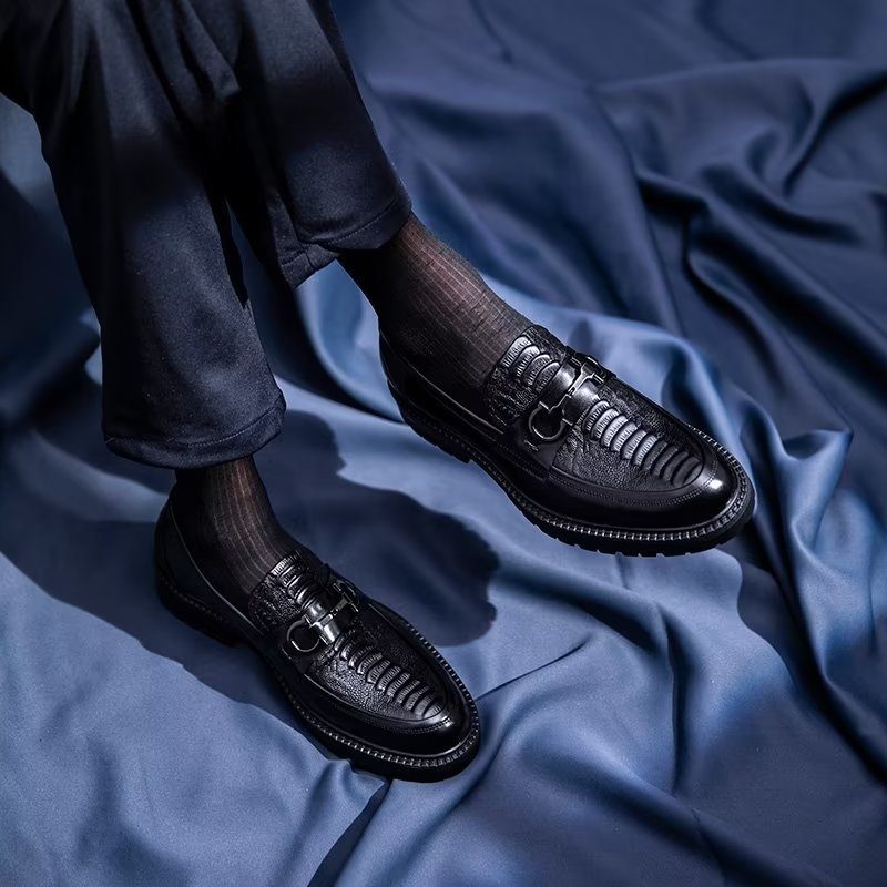 Loafers För Män Utsökta Slip-on - Svart