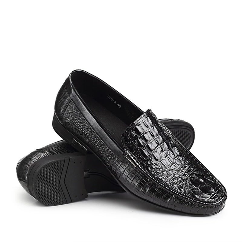 Loafers För Män Vattentät Slip-on Loafer Skor - Svart