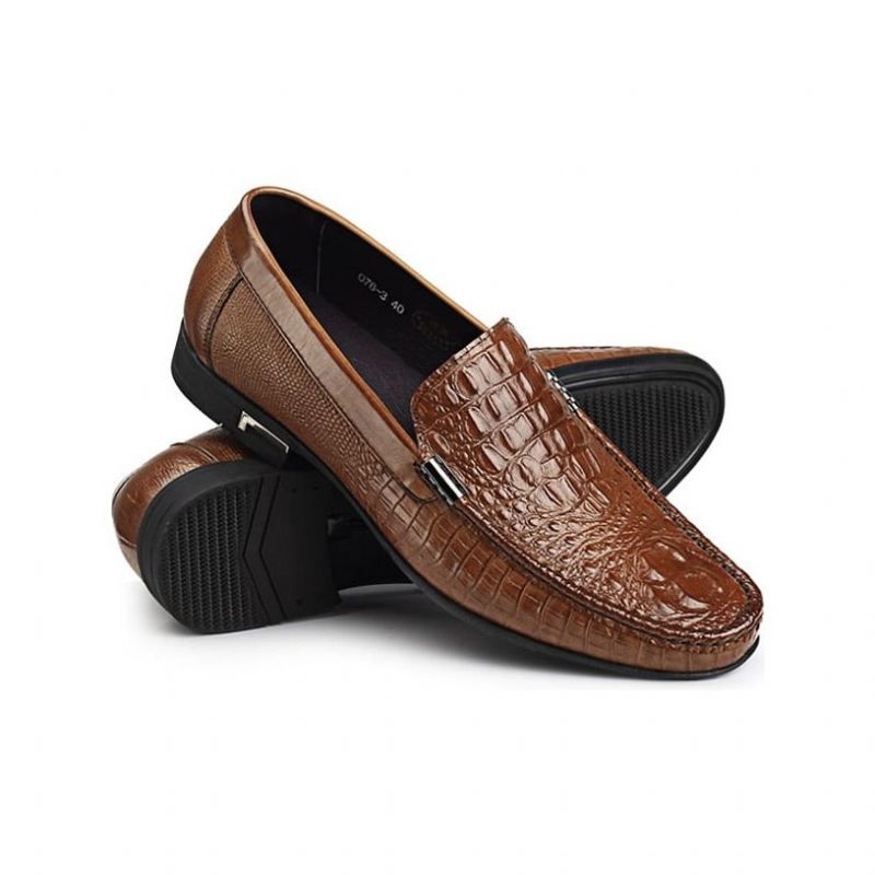 Loafers För Män Vattentät Slip-on Loafer Skor - Kaffe